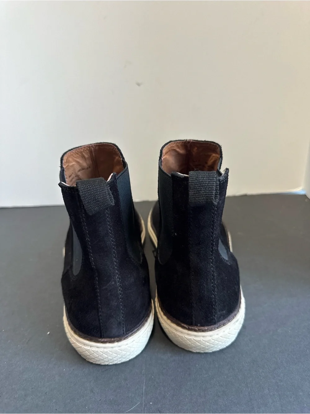 Frye Gates black suede Chelsea boots. Size 9
